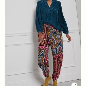 Anthropologie Zadie Velvet Lounge Pants